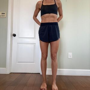 Lululemon Women's Navy and Black Shorts
